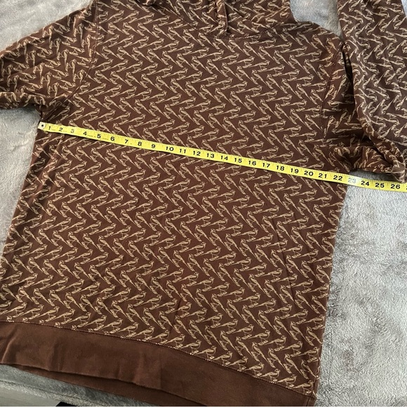 Urban Outfitters character hero All Over bird print brown hoodie - Picture 2 of 7